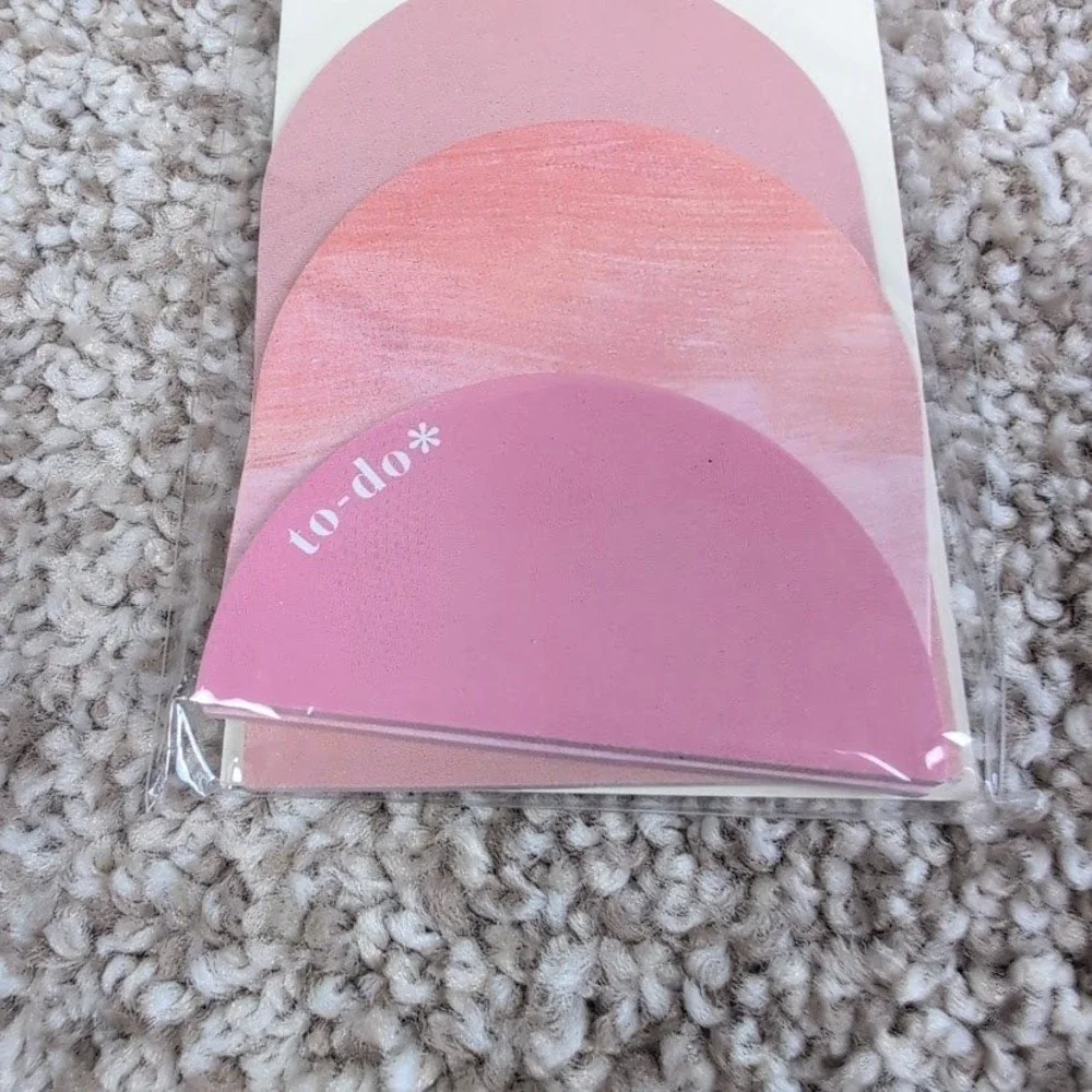 Erin Condren Warm Pastel Sticky Notepad Shapes 3 Pack To Do List